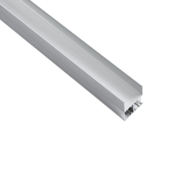 ALP-R-SHELF DODA 70814-1M Χωνευτό Προφίλ Αλουμινίου Ειδικό για Φωτισμό Ραφιού 18mm με Λευκό Γαλακτερό Πατητό Κάλυμμα για Ταινίες LED IP20 - Ασημί - Μ100 x Π1.5 x Υ2cm - 5
