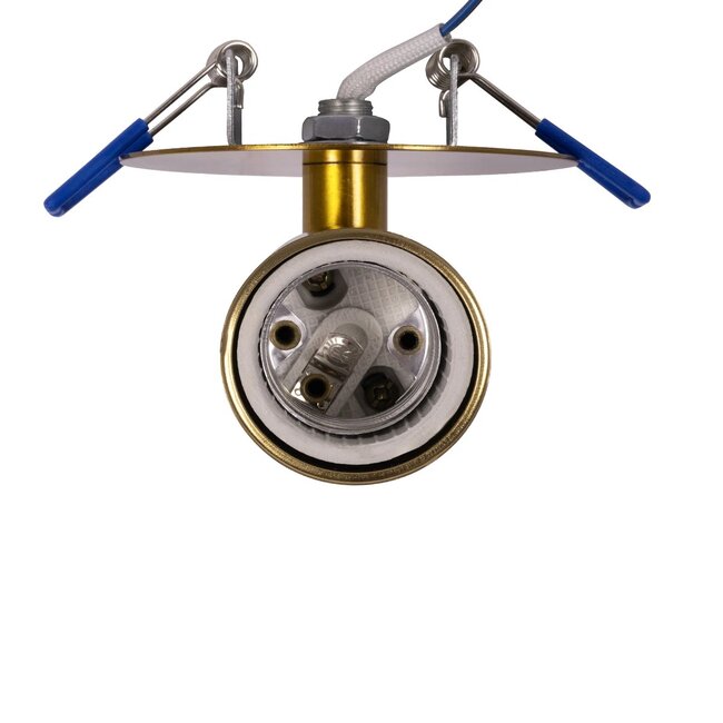 SARA 999-0061 Χωνευτό Φωτιστικό Οροφής Σποτ Μονόφωτο 1 x E27 IP20 Χρυσό Μέταλλο - Μ8,5 x Π8,5 x Υ11cm