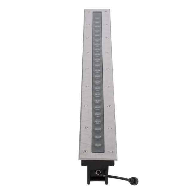 UNDERGROUND-REMVI 90194 Χωνευτή Μπάρα Φωτισμού Wall Washer LED 24W 2160lm 10° DC 24V Αδιάβροχο IP68 Θερμό Λευκό 2700K Dimmable - Ανοξείδωτο Ατσάλι 304 - Μ100 x Π9 x Υ7.2cm / Q98.2 x 7.6cm - 3 Χρόνια Εγγύηση