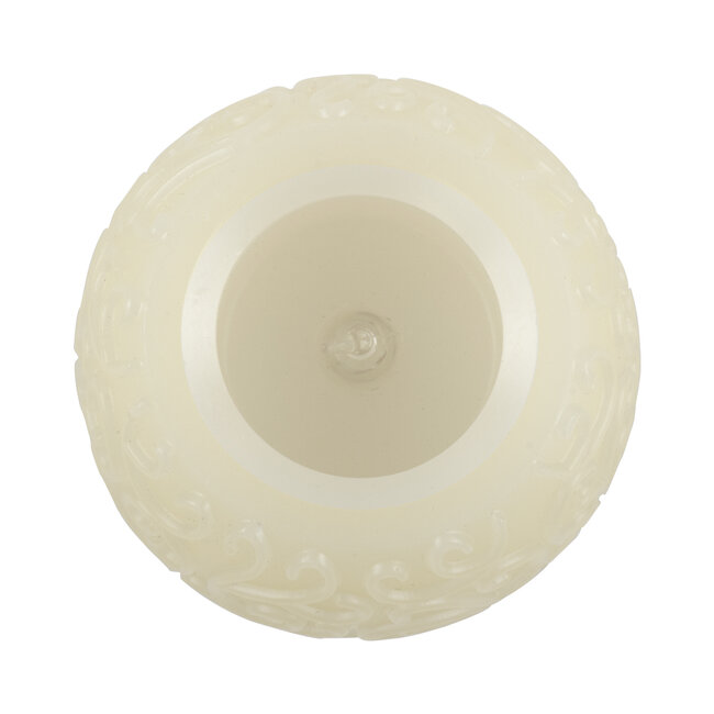 CANDLE 79537 Διακοσμητικό Realistic Κερί με LED Εφέ Κινούμενης Φλόγας - Μπαταρίας 3 x LR1130 Θερμό Λευκό 2700K Μπεζ D6 x H5cm - 4