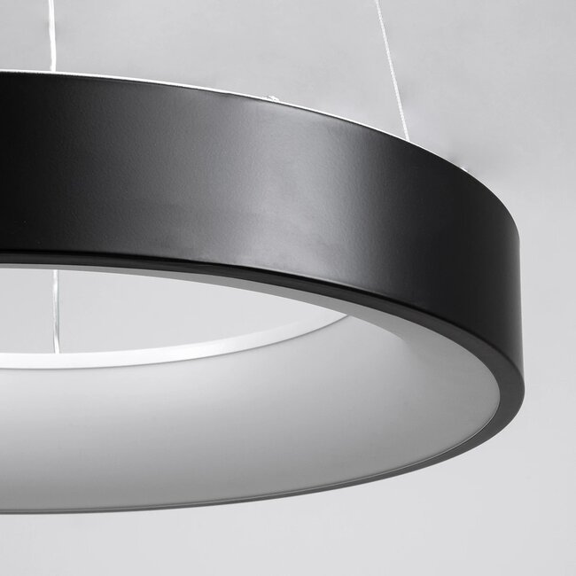 kelvo® SALEM KLV-101-0285 Κρεμαστό Φωτιστικό Οροφής LED 75W 7500lm 120° AC 220-240V IP20 Ρυθμιζόμενο Λευκό CCT με Χειριστήριο από 2700K έως 6000K Dimmable - Lumileds SMD Chip - Μαύρο Ματ - Μ45 x Π45 x Υ6cm - 3 Χρόνια Εγγύηση - 6