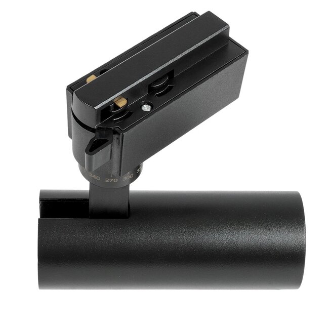 LUGANO 60804 Μονοφασικό Σποτ Ράγας LED 10W 1250lm 36° AC 220-240V IP20 Φυσικό Λευκό 4500K - Bridgelux COB Chip & TÜV SÜD Driver - Eurotrack 1PH - Μαύρο Ματ - Μ8.5 x Π5 x Υ18cm - 5 Χρόνια Εγγύηση - 10