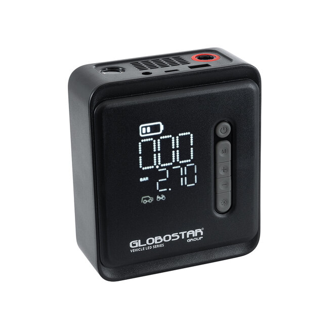 81490 Φορητή Επαναφορτιζόμενη Ψηφιακή Τρόμπα - Κομπρέσορας Αέρος Αυτοκινήτου & Μοτοσυκλέτας - με Οθόνη LCD & Ενσωματωμένη Επαναφορτιζόμενη Μπαταρία Λιθίου 7800 mAh - Πίεση Αέρος Max 150 PSI - 5 Προγράμματα - Φακό LED - Power Bank με έξοδο USB 2.0 - Φορτιστή Αυτοκινήτου - Μ11.5 x Π5 x Υ13c 81490 Φορητή Επαναφορτιζόμενη Ψηφιακή Τρόμπα - Κομπρέσορας Αέρος Αυτοκινήτου & Μοτοσυκλέτας - με Οθόνη LCD & Ενσωματωμένη Επαναφορτιζόμενη Μπαταρία Λιθίου 7800 mAh - Πίεση Αέρος Max 150 PSI - 5 Προγράμματα - Φακό LED - Power Bank με έξοδο USB 2.0 - Φορτιστή Αυτοκινήτου - Μ11.5 x Π5 x Υ13c