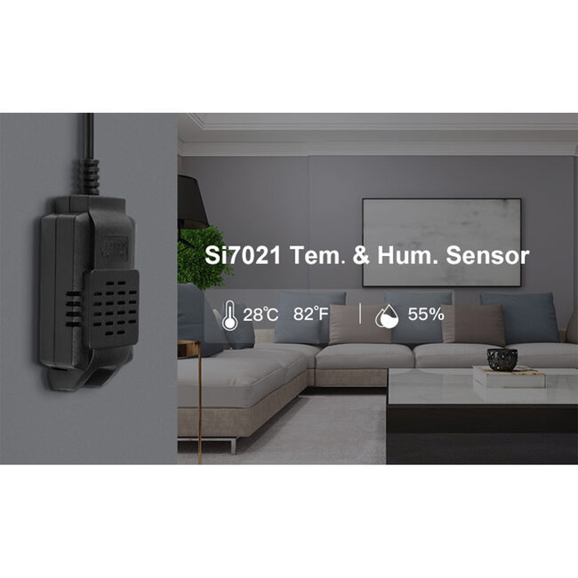 80036 SONOFF Si7021-R2 - Smart Temperature & Humidity TH Sensor for TH10 & TH16 Models  - 8