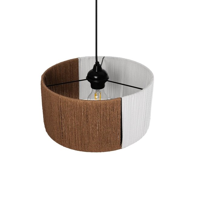 TAG 205-0059 Boho Κρεμαστό Φωτιστικό Οροφής με Ντουί 1 x E27 AC 220-240V IP20 - Λευκό & Καφέ - M30 x Π30 x Υ18cm - 7 TAG 205-0059 Boho Κρεμαστό Φωτιστικό Οροφής με Ντουί 1 x E27 AC 220-240V IP20 - Λευκό & Καφέ - M30 x Π30 x Υ18cm - 7