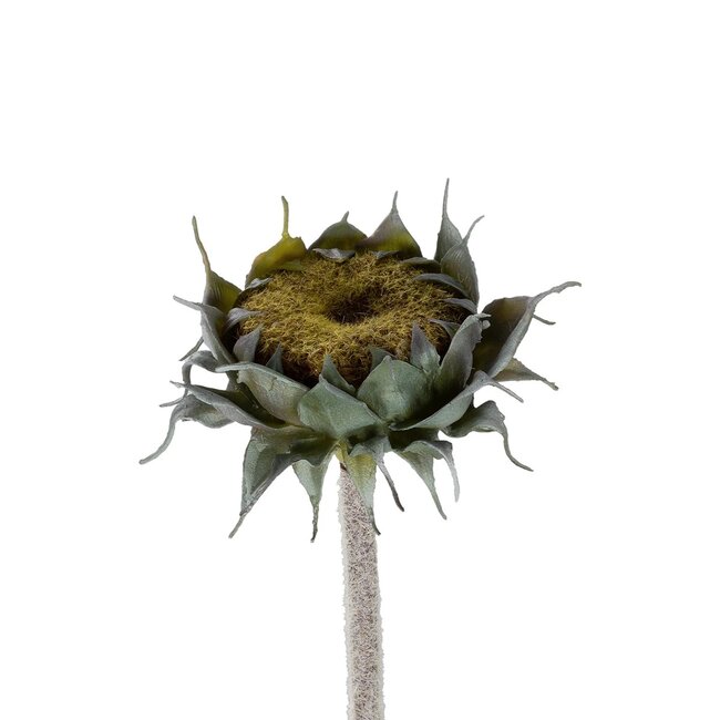 Artificial Garden GREEN SUNFLOWER BRANCH 21378 Τεχνητό Διακοσμητικό Κλαδί Ηλιοτρόπιο Πράσινο Y60cm