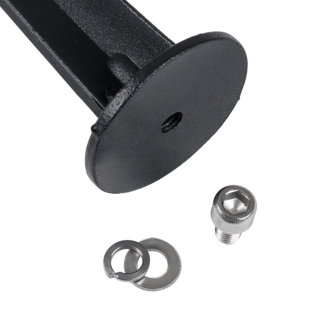 75593 Universal Βάση Κήπου Αλουμινίου Καρφωτή - Δαπέδου για Φωτιστικά & Προβολάκια Κήπου Ασημί