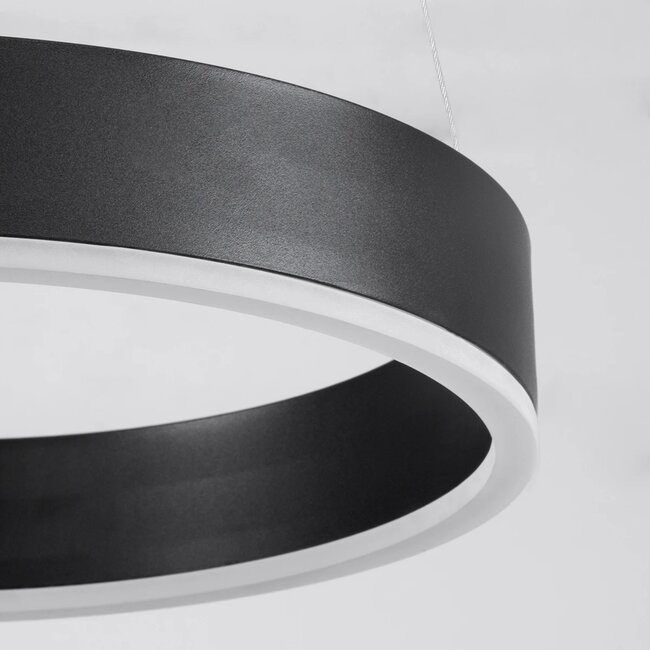 kelvo® VENOM KLV-101-0190 Κρεμαστό Φωτιστικό Οροφής LED 67W 6700lm 120° AC 220-240V IP20 Ρυθμιζόμενο Λευκό CCT με Χειριστήριο από 2700K έως 6000K Dimmable - Lumileds SMD Chip - Μαύρο Ματ - Μ80 x Π80 x Υ6.5cm - 3 Χρόνια Εγγύηση - 6