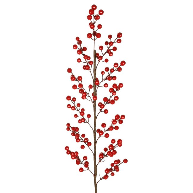 Artificial Garden RED BERRIES FRUIT BRANCH 21440 Τεχνητό Διακοσμητικό Κλαδί Κόκκινο Γκί Y96cm