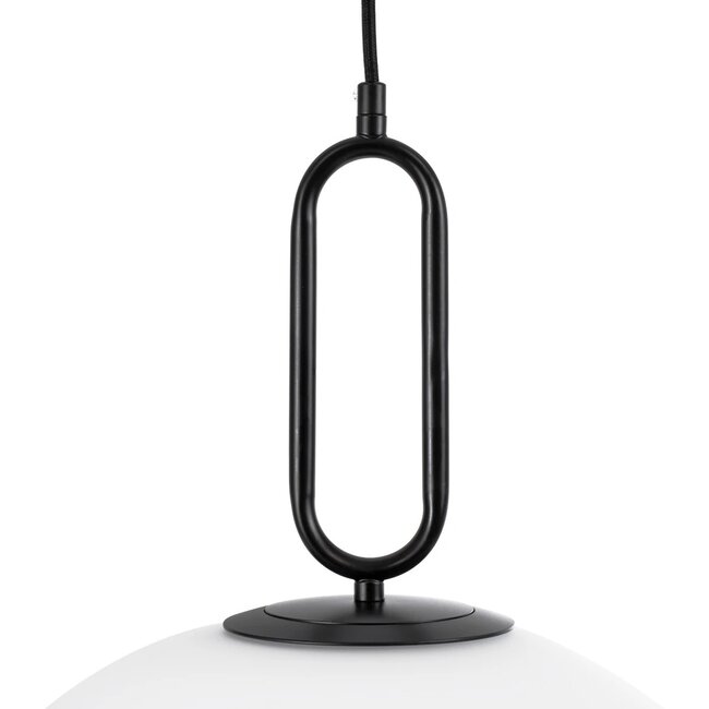 kelvo® BELLISSIMO KLV-101-0375 Κρεμαστό Φωτιστικό Οροφής για Λάμπα με Ντουί E27 AC 220-240V IP20 - Μαύρο Ματ & Λευκό - Μ40 x Π40 x Υ62cm - 7