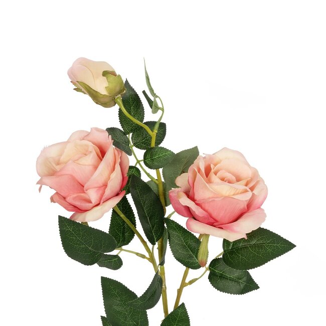 Artificial Garden PINK ROSE 20984 Διακοσμητικό Φυτό Ροζ Τριαντάφυλλα  Υ38cm