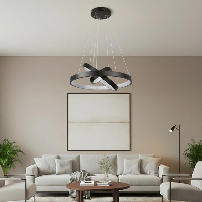 kelvo® NEMESIS KLV-101-0217-V2 Κρεμαστό Φωτιστικό Οροφής LED 100W 10000lm 180° AC 220-240V IP20 Ρυθμιζόμενο Λευκό CCT με Χειριστήριο από 2700K έως 6000K Dimmable - Lumileds SMD Chip - Μαύρο Ματ - Μ60 x Π60 x Υ60cm - 3 Χρόνια Εγγύηση kelvo® NEMESIS KLV-101-0217-V2 Κρεμαστό Φωτιστικό Οροφής LED 100W 10000lm 180° AC 220-240V IP20 Ρυθμιζόμενο Λευκό CCT με Χειριστήριο από 2700K έως 6000K Dimmable - Lumileds SMD Chip - Μαύρο Ματ - Μ60 x Π60 x Υ60cm - 3 Χρόνια Εγγύηση