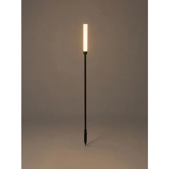  REED GLB-103-0007 Φωτιστικό Κολωνάκι Κήπου με Καρφωτή Βάση LED 2W 180lm 360° DC 24V Αδιάβροχο IP65 Θερμό Λευκό 2700K - Sanan SMD Chip - Μαύρο Ματ - Μ2 x Π2 x Υ80cm - 3 Χρόνια Εγγύηση
