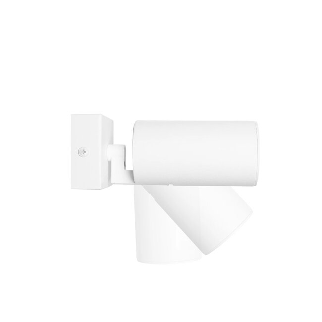 kelvo® SPOTA KLV-101-0135-V2 Κινούμενο Φωτιστικό Σποτ Τοίχου για Λάμπα MR16 με Ντουί GU10 AC 220-240V IP20 - Λευκό Ματ - Μ7 x Π6 x Υ14cm - 4