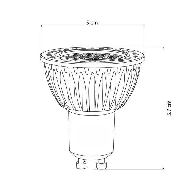 kelvo® KYRON DARK 36° KLV-103-0008 Σποτ GU10 MR16 με Honeycomb Anti-Glare Reflector LED 7W 770lm CRI (Ra) ≥ 90 36° AC 220-240V IP20 Θερμό Λευκό 2700K Dimmable - Bridgelux COB Chip - Γκρι Ανθρακί & Μαύρο Ματ - Μ5 x Π5 x Υ5.7cm - 3 Χρόνια Εγγύηση - 5