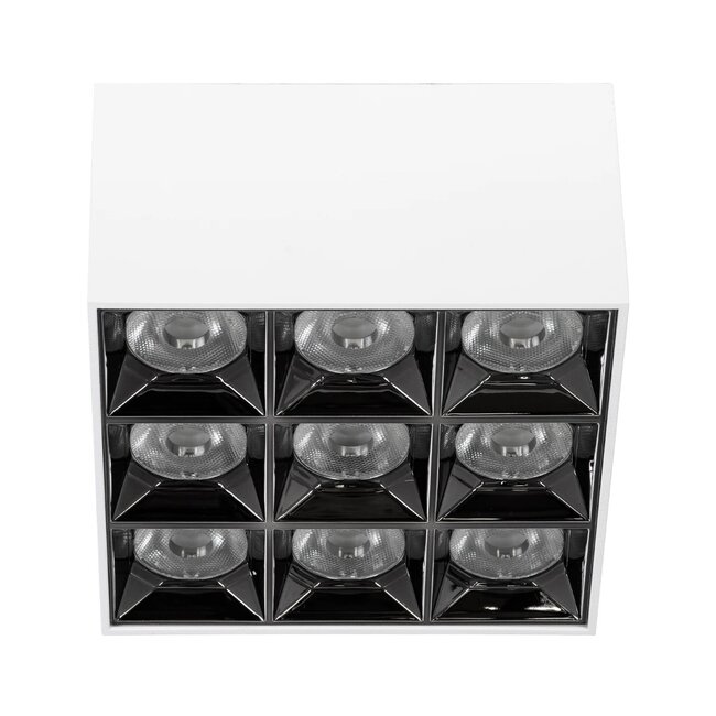 kelvo® LUMINAR KLV-101-0342 Φωτιστικό Downlight Σποτ LED 30W 4200lm 36° AC 220-240V IP20 Φυσικό Λευκό 4500K - Osram SMD Chip & TÜV SÜD Driver - Λευκό Ματ - Μ12 x Π12 x Υ6.6cm - 5 Χρόνια Εγγύηση - 4