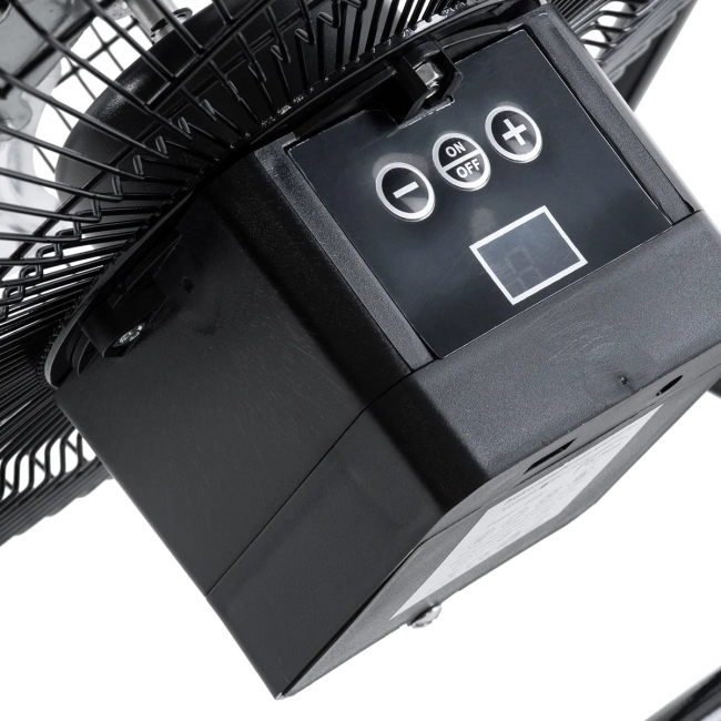 SOLARO-FAN 85352 Solar Fan Αυτόνομος Ηλιακός Επιδαπέδιος Ανεμιστήρας 25W 2 Λειτουργιών Ρεύματος με AC 220-240V ή με Φωτοβολταϊκό Panel 9V 12W & Επαναφορτιζόμενη Μπαταρία Li-ion 7.4V 4400mAh - 12 Ταχύτητες - Ενσωματωμένο USB 2.0 Charger Συσκευών - IP20 - Μ42 x Π20 x Υ35cm - Μαύρο & Ασημί - 2 Years Wa - 8