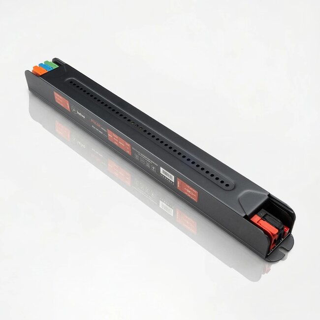 kelvo® PULSE KLV-107-0004 Ultra Slim Τροφοδοτικό/Μετασχηματιστής Class I PELV 120W 5A AC 220-240V σε DC 24V IP20 - Γκρι Ανθρακί Ματ - Μ25 x Π2.6 x Υ2.4cm - 5 Χρόνια Εγγύηση - 2