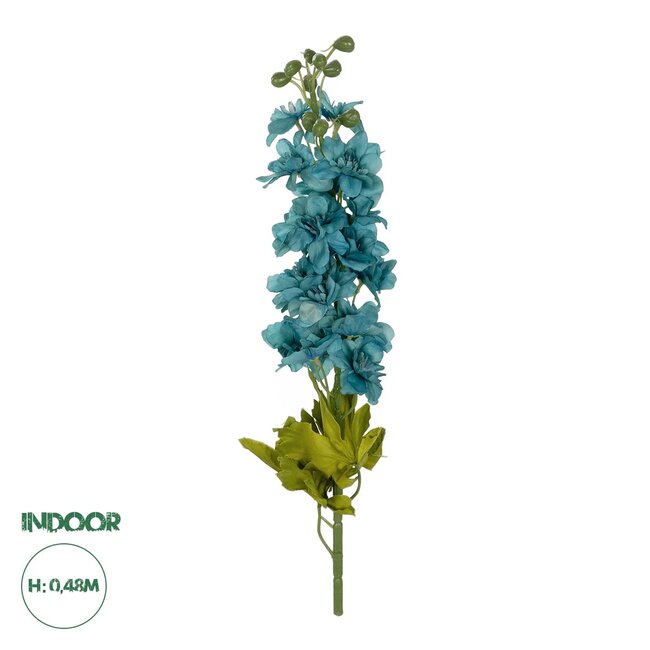 Artificial Garden BLUE DELPHINIUM FLOWER BRANCH 21394 Τεχνητό Διακοσμητικό Κλαδί Δελφίνιο Y48cm