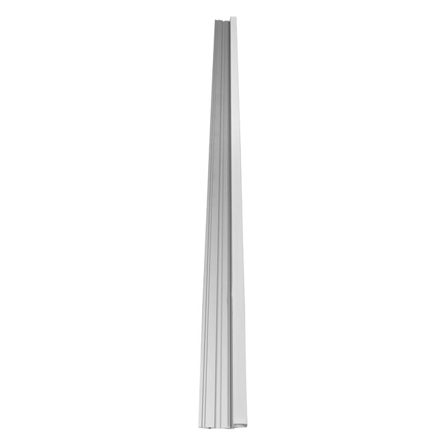 70823-1M Προφίλ Αλουμινίου για Σκαλοπάτια Ανοδιωμένο με Λευκό Οπάλ Κάλυμμα για 1 Σειρά Ταινίας LED Πατητό - Press On - 3