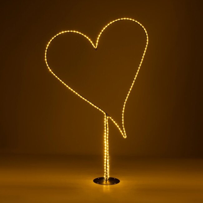 XMAS-HEART Χριστουγεννιάτικο Διακοσμητικό Φωτιστικό LED 19,5W 780lm 360° AC 220-240V Αδιάβροχο IP65 Θερμό Λευκό 2700K  - Μαύρο & Διάφανο - M100 x Π25 x Υ157cm - 2 Χρόνια Εγγύηση