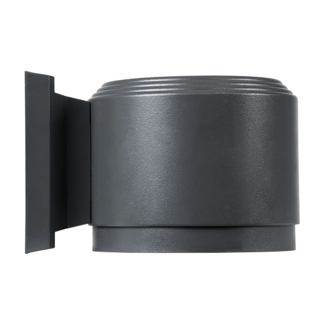  WALLLIGHT-GONA 90483 Μοντέρνο Φωτιστικό Τοίχου - Απλίκα LED 24W 2160lm 5° DC 24V Αδιάβροχο IP67 Θερμό Λευκό 2700K - CREE COB Chip & TÜV SÜD Driver - Γκρι Ανθρακί Ματ - Μ13 x Π16.5 x Υ5cm - 3 Χρόνια Εγγύηση - 5