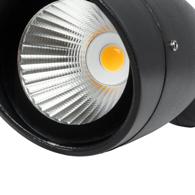TRABI GLB-103-0028 Φωτιστικό Σποτ για Φυτά - Δέντρα με Βάση Κήπου / Καρφωτό LED 12W 1080lm 24° DC 24V Αδιάβροχο IP65 Θερμό Λευκό 2700K - Sanan SMD Chip - Μαύρο Ματ - Μ6.5 x Π6.5 x Υ18.5cm - 3 Χρόνια Εγγύηση - 9