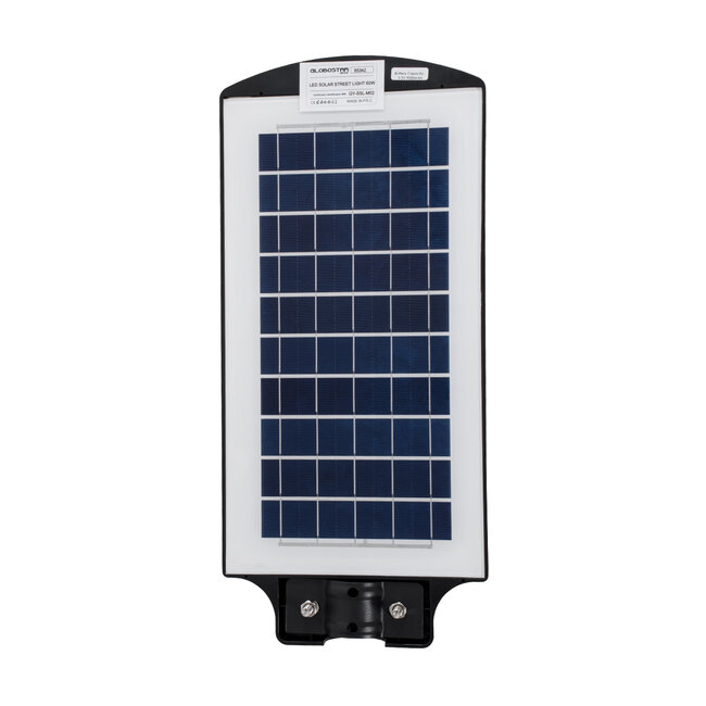 STREETA 85342 Professional LED Solar Street Light Αυτόνομο Ηλιακό Φωτιστικό Δρόμου 60W 600lm 96 x LED SMD 5730 με Ενσωματωμένο Φωτοβολταϊκό Panel 6V 9W & Επαναφορτιζόμενη Μπαταρία Li-ion 3.2V 9000mAh με Αισθητήρα Ημέρας-Νύχτας & PIR Αισθητήρα Κίνησης - Αδιάβροχο IP65 - 5