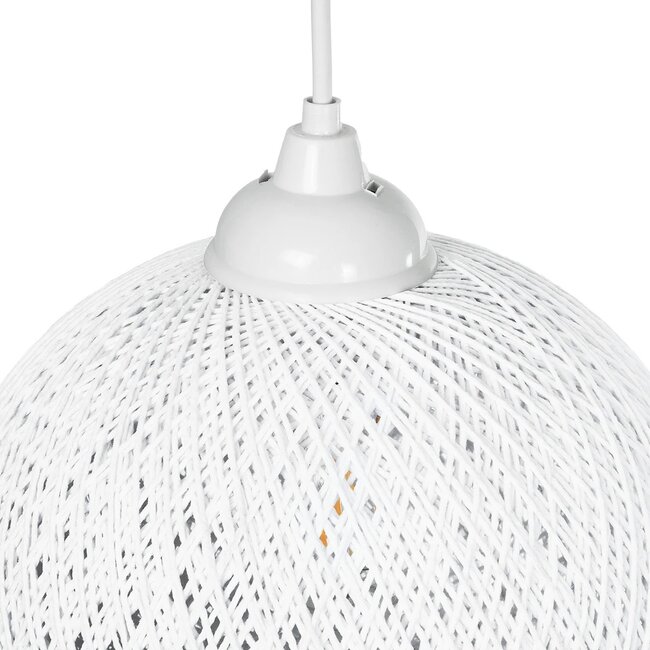 SOLEI 205-0009 Boho Κρεμαστό Φωτιστικό Οροφής με Ντουί 1 x E27 AC 220-240V IP20 - Λευκό - M20 x Π20 x Υ25cm - 8 SOLEI 205-0009 Boho Κρεμαστό Φωτιστικό Οροφής με Ντουί 1 x E27 AC 220-240V IP20 - Λευκό - M20 x Π20 x Υ25cm - 8