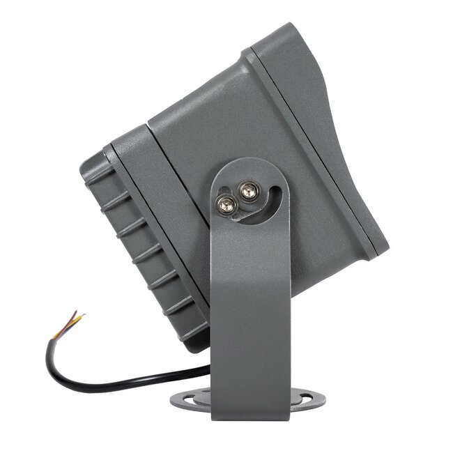 FLOOD-XENA 90128 Προβολέας Σποτ Wall Washer LED 24W 2640lm 10° AC 220-240V Αδιάβροχο IP65 Θερμό Λευκό 2700K - Γκρι Ανθρακί - Μ18 x Π13.5 x Υ18cm - 3 Χρόνια Εγγύηση