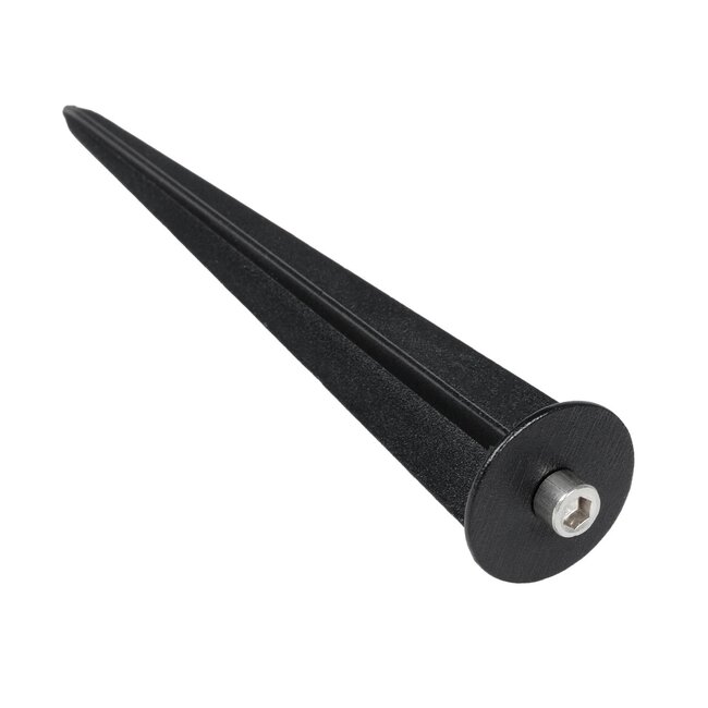 GARDO GLB-103-0025 Φωτιστικό Σποτ για Φυτά - Δέντρα με Βάση Κήπου / Καρφωτό LED 10W 900lm 24° DC 24V Αδιάβροχο IP65 Θερμό Λευκό 2700K - Sanan SMD Chip - Μαύρο Ματ - Μ5 x Π5 x Υ18cm - 3 Χρόνια Εγγύηση - 10