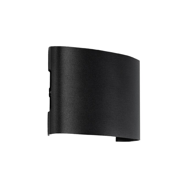 SIXOAD 60677 Μοντέρνο Φωτιστικό Τοίχου - Απλίκα LED 8W 1000lm 30° AC 220-240V Αδιάβροχο IP65 Θερμό Λευκό 2700K - CREE XPE Chip & TÜV SÜD Driver - Μαύρο Ματ - Μ12 x Π4 x Υ8cm - 5 Χρόνια Εγγύηση