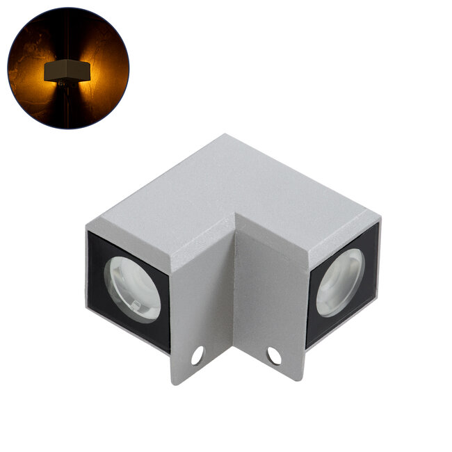 ® WALLLIGHT-DONA 90258 Φωτιστικό Γωνίας Τοίχου - Απλίκα LED 10W 850lm 10° AC 220-240V Αδιάβροχο IP66 Μ8.2 x Π8.2 x Υ6cm Αρχιτεκτονικό Πορτοκαλί 2200K - Γκρι - 3 Years Warranty ® WALLLIGHT-DONA 90258 Φωτιστικό Γωνίας Τοίχου - Απλίκα LED 10W 850lm 10° AC 220-240V Αδιάβροχο IP66 Μ8.2 x Π8.2 x Υ6cm Αρχιτεκτονικό Πορτοκαλί 2200K - Γκρι - 3 Years Warranty