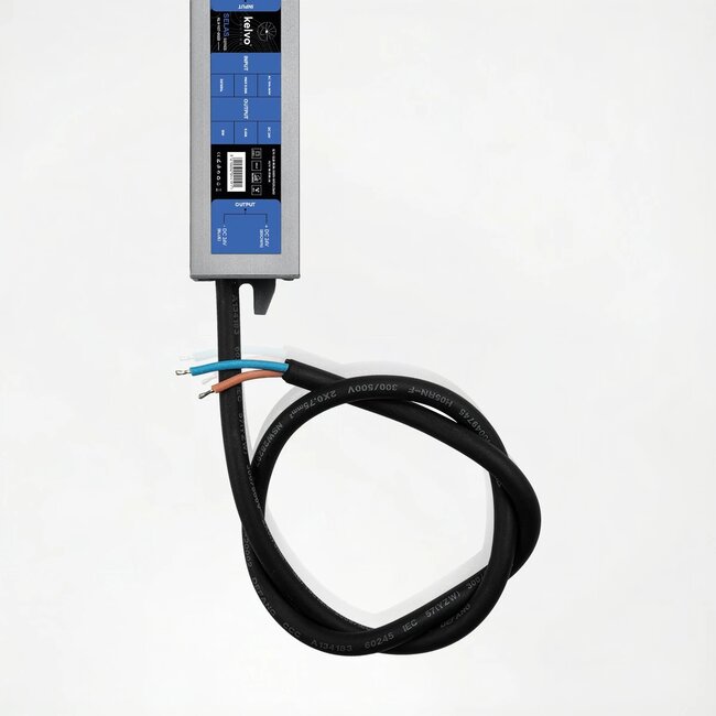 kelvo® SELAS KLV-107-0028 Τροφοδοτικό/Μετασχηματιστής Class II SELV 15W 0.63A AC 220-240V σε DC 24V Αδιάβροχο IP67 - Γκρι Ανθρακί Ματ - Μ11 x Π3 x Υ2cm - 5 Χρόνια Εγγύηση - 5
