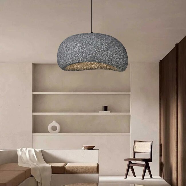 STONE 204-0122 Μοντέρνο Κρεμαστό Φωτιστικό Καμπάνα Μονόφωτο 1 x E27 IP20 Γκρι Πολυστερίνη με Γκρι Ρητίνη - Μ31.5 x Π35 x Υ26cm STONE 204-0122 Μοντέρνο Κρεμαστό Φωτιστικό Καμπάνα Μονόφωτο 1 x E27 IP20 Γκρι Πολυστερίνη με Γκρι Ρητίνη - Μ31.5 x Π35 x Υ26cm