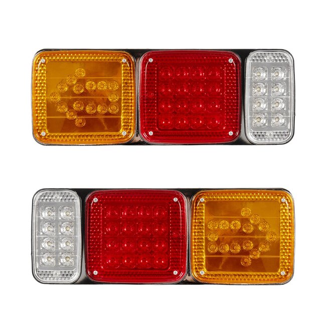 ARROWLIGHT 999-0262 Πίσω Φανάρι Οχημάτων Βέλος LED 9W 360lm 180° DC 24V Αδιάβροχο IP66 Πορτοκαλί & Κόκκινο & Ψυχρό Λευκό 6000K - Μ40 x Π3.5 x Υ15cm - Πακέτο 2 Τεμαχίων - 1 Χρόνο Εγγύηση