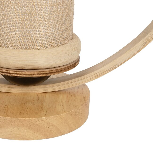 TULUMKO 02007 Boho Επιτραπέζιο Φωτιστικό Πορτατίφ με Ντουί 1 x E27 AC 220-240V IP20 - Μπεζ - Μ30 x Π12 x Υ32cm - 6