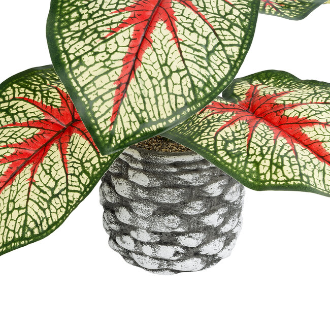 Artificial Garden CALADIUM 20891 Τεχνητό Διακοσμητικό Φυτό Τροπικό Φυτό Φ40 x Υ33cm - 4