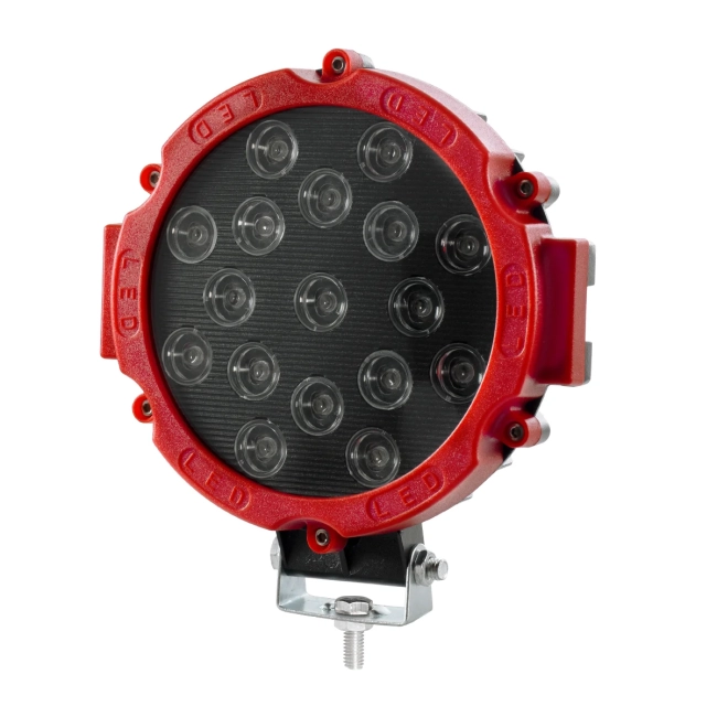 85422 Vehicle & Forklift Work Lights - Φώτα Εργασίας για Οχήματα Περονοφόρα - Κλάρκ LED 45W DC 9-80V Αδιάβροχο IP67 Μαύρο Κόκκινο Μ20 x Π18 x Υ5cm - 7