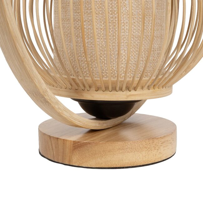 TULUMKO 02009 Boho Επιτραπέζιο Φωτιστικό Πορτατίφ με Ντουί 1 x E27 AC 220-240V IP20 - Μπεζ - Μ30 x Π18 x Υ32cm - 7