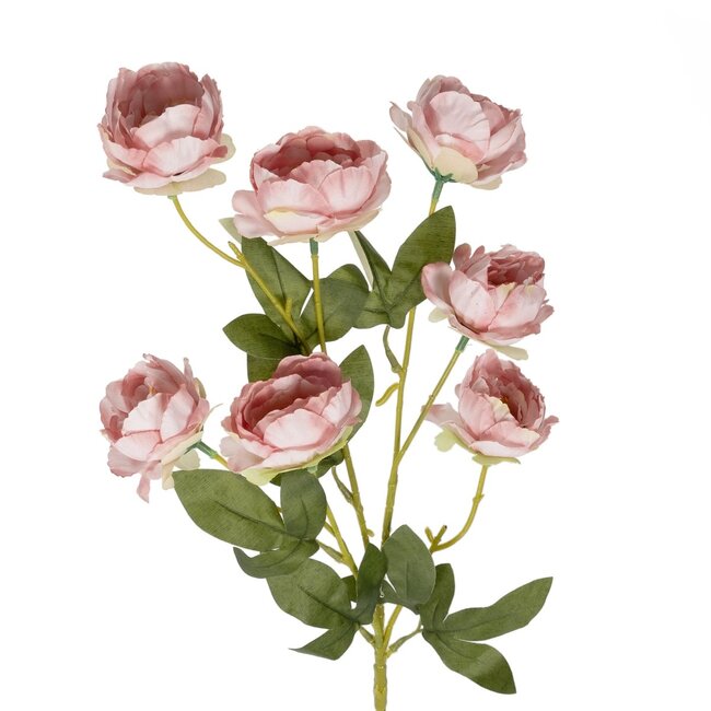 Artificial Garden PINK BRANCH PEONY 21296 Τεχνητό Διακοσμητικό Κλαδί Ρόζ Παιώνιας Y76cm