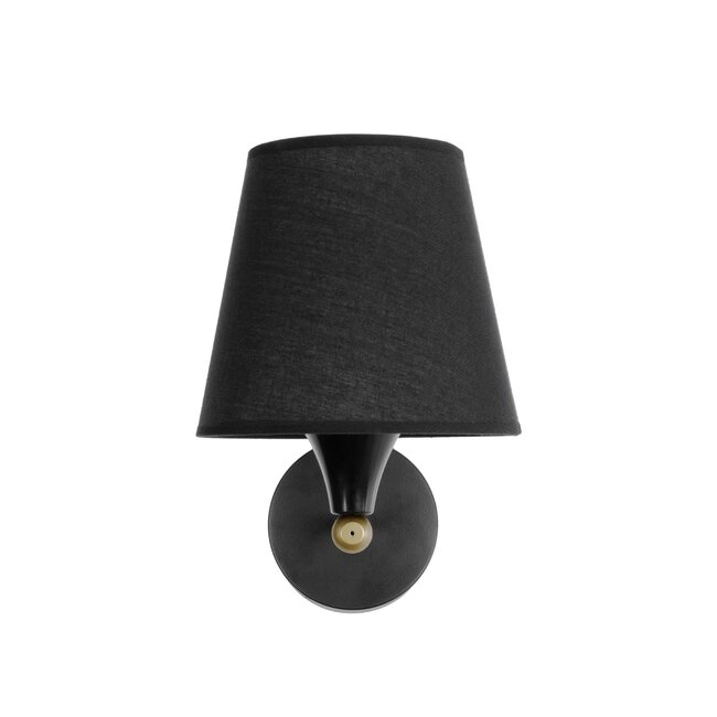 GLOBOSTAR® BLAKI 201-0115 Μοντέρνο Φωτιστικό Τοίχου - Απλίκα με Ντουί 1 x E27 AC 220-240V IP20 - Μαύρο - Μ40 x Π15 x Υ20cm - 3