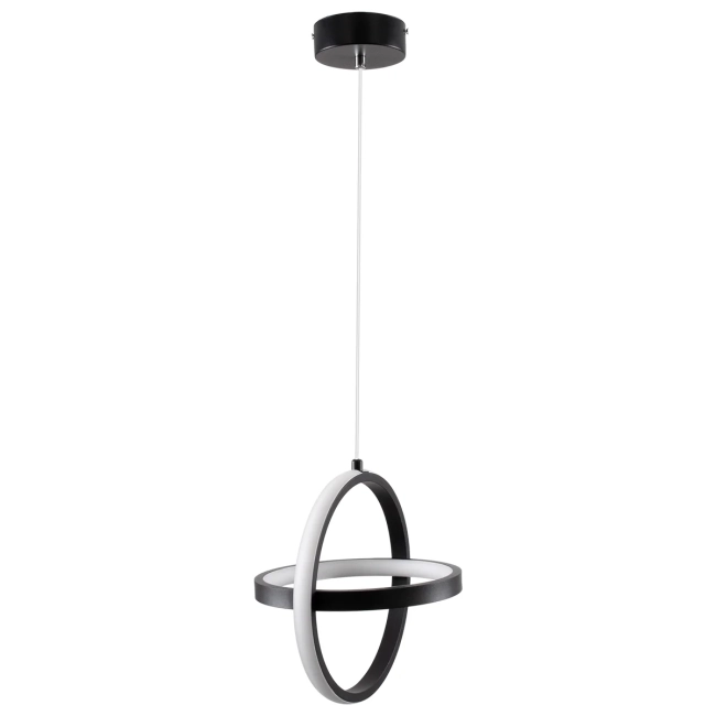 ALICE 61055 Μοντέρνο Κρεμαστό Φωτιστικό Οροφής LED 20W 2400lm 300° AC 220-240V IP20 Ρυθμιζόμενο Λευκό CCT με On/Off 2700K/4500K/6000K - Lumileds SMD Chip - Μαύρο Ματ - Μ25 x Π22 x Υ25cm - 3 Χρόνια Εγγύηση - 5