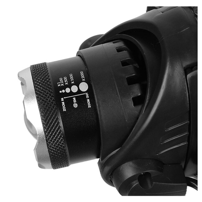 79055 Φακός Κεφαλής Επαναφορτιζόμενος LED CREE XML2-T6 Chip 10 Watt 1800 lm με 2 x 18650 Μπαταρίες 5200Mah Ψυχρό Λευκό 6000 K - 3 79055 Φακός Κεφαλής Επαναφορτιζόμενος LED CREE XML2-T6 Chip 10 Watt 1800 lm με 2 x 18650 Μπαταρίες 5200Mah Ψυχρό Λευκό 6000 K - 3