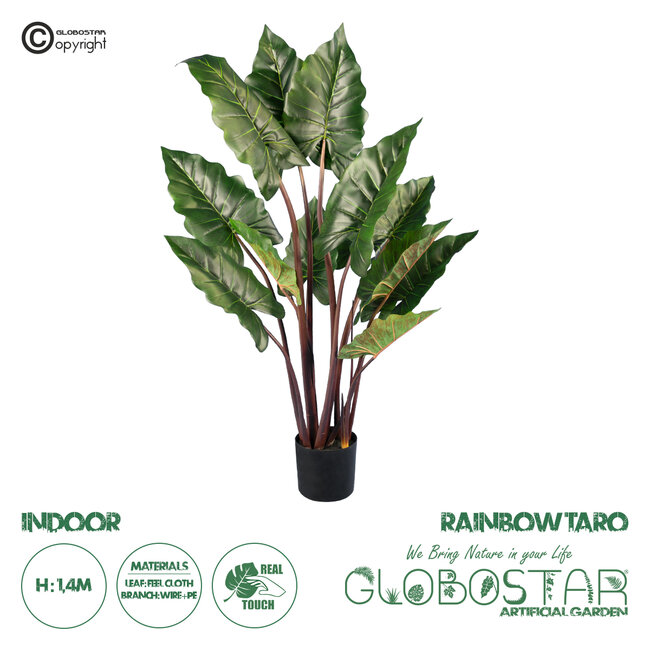 Artificial Garden RAINBOW TARO 20055 Τεχνητό Διακοσμητικό Φυτό Κολοκασία Υ140cm Artificial Garden RAINBOW TARO 20055 Τεχνητό Διακοσμητικό Φυτό Κολοκασία Υ140cm