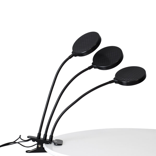 79652 Grow Light Full Spectrum LED Φωτιστικό Ανάπτυξης Φυτών Γλάστρας με 3 Κινούμενες Κεφαλές & Βάση Clip SMD 2835 15W 160° DC 5V IP20 με Dimmer & Timer Εσωτερικού Χώρου για Κάλυψη Επιφάνειας 1m x 1m Πλήρους Φάσματος Φωτισμού - 6