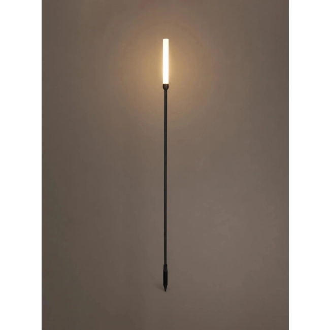 REED GLB-103-0006 Φωτιστικό Κολωνάκι Κήπου με Καρφωτή Βάση LED 2W 180lm 360° DC 24V Αδιάβροχο IP65 Θερμό Λευκό 2700K - Sanan SMD Chip - Μαύρο Ματ - Μ2 x Π2 x Υ100cm - 3 Χρόνια Εγγύηση