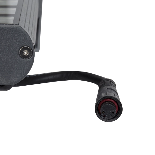 WASHERPANDA 90583 Μπάρα Φωτισμού Wall Washer LED 36W 3960lm 15° DC 24V Αδιάβροχο IP67 Θερμό Λευκό 2700K Dimmable - Bridgelux SMD Chip - Γκρι Ανθρακί - Μ100 x Π4 x Υ3.5cm - 3 Χρόνια Εγγύηση - 10