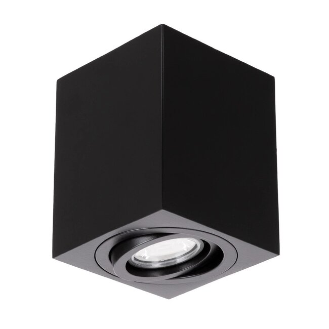 kelvo® AKIRA KLV-101-0028 Κινούμενο Φωτιστικό Downlight Σποτ για Λάμπα MR16 με Ντουί GU10 AC 220-240V IP20 - Μαύρο Ματ - Μ8 x Π8 x Υ10cm