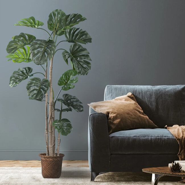 Artificial Garden MONSTERA 20006 Τεχνητό Διακοσμητικό Φυτό Μονστέρα Υ150cm - 6